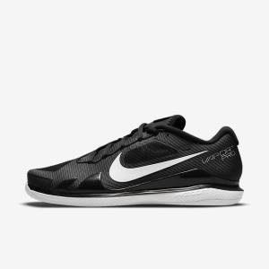 Nike NikeCourt Air Zoom Vapor Pro Carpet Tenisove Tenisky Panske Čierne Biele | NK768PSE