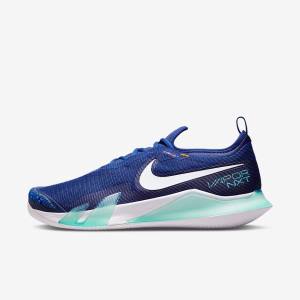 Nike NikeCourt React Vapor NXT Clay Court Tenisove Tenisky Panske Kráľovská Modrá Modre Tyrkysové Oranžové Biele | NK409OPX