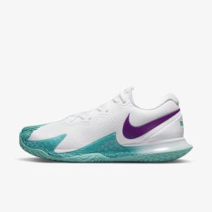 Nike NikeCourt Zoom Vapor Cage 4 Rafa Hard Court Tenisove Tenisky Panske Biele Tyrkysové Červené Nachový | NK345BHW