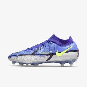 Nike Phantom GT2 Dynamic Fit Elite FG Firm-Ground Kopačky Damske Modre Siva | NK124ESV