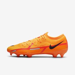 Nike Phantom GT2 Pro FG Firm-Ground Kopačky Panske Oranžové Svetlo Červené Čierne | NK985LDB