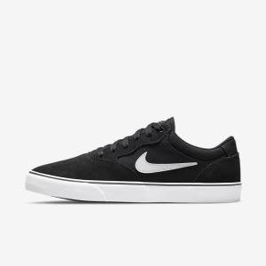 Nike SB Chron 2 Skate Tenisky Damske Čierne Biele | NK031YHL