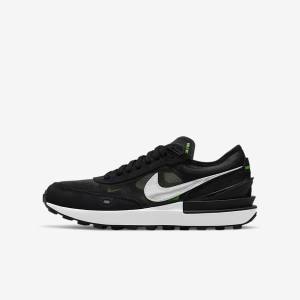 Nike Waffle One Older Tenisky Detske Tmavo Siva Čierne Zelene | NK874UNY