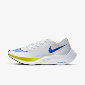 Nike ZoomX Vaporfly NEXT% Cestne Zavodne Bežecké Tenisky Panske Biele Čierne Modre | NK954JKW