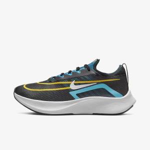 Nike Zoom Fly 4 Cestne Bežecké Tenisky Panske Čierne Zelene Oranžové | NK647PLA